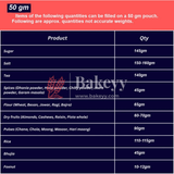 50 gm | Zip Lock Pouch | Clear Stand-up Pouch | 10x13.5 CM | Standing Pouch | 110 GSM | - Bakeyy.com - India - 50 gm | Zip Lock Pouch | Clear Stand-up Pouch | 10x13.5 CM | Standing Pouch | 110 GSM | - Pack Of 50 / 10x13.5 cm / 50 gm