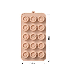 5CavityConcentricRingRoundChocolateSiliconeMould_1 - Bakeyy.com