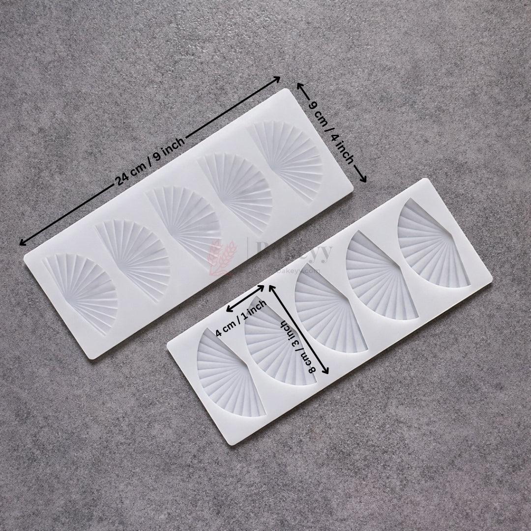 5CavityFanShapeSiliconeChocolateMouldNonStickFlexibleGarnishingMouldforChocolate_2_e7addac8-c4b1-4086-857c-3859c6eb4888 - Bakeyy.com