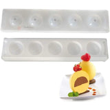 5 Cavity Silicone Sphere Dome Mould Set  | Chocolate Bomb, Mousse & Dessert Dome Mould | Flexible Food Grade Silicone | Pack of 1