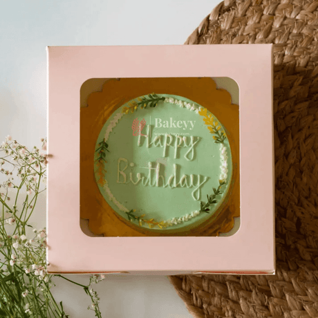 10x10x5 inch | Cake Box With Square Window | Birthday Cake boxes | Pack Of 25 | - Bakeyy.com - India - 10x10x5 inch | Cake Box With Square Window | Birthday Cake boxes | Pack Of 25 | - Default Title