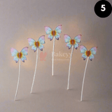 10 pcs shiny butterfly Birthday Cake Topper| decoration Toppers| Bday Decorations Items | - Bakeyy.com - India - 10 pcs shiny butterfly Birthday Cake Topper| decoration Toppers| Bday Decorations Items | - Color 5