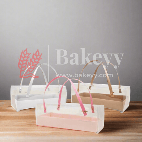 Handle Clear Cake Carrier Box – Elegant Packaging for Cakes, Pastries & Desserts || Pack Of 10|| - Bakeyy.com - India - Handle Clear Cake Carrier Box – Elegant Packaging for Cakes, Pastries & Desserts || Pack Of 10|| - Rose (Pack Of 10)