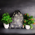 22x31 CM | Floral Designs Organza Potli Bags | Pack of 50 | Black Color | Candy Bag - Bakeyy.com - India - 22x31 CM | Floral Designs Organza Potli Bags | Pack of 50 | Black Color | Candy Bag - Default Title