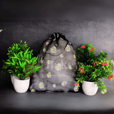22x31 CM | Floral Designs Organza Potli Bags | Pack of 50 | Black Color | Candy Bag - Bakeyy.com - India - 22x31 CM | Floral Designs Organza Potli Bags | Pack of 50 | Black Color | Candy Bag - Default Title