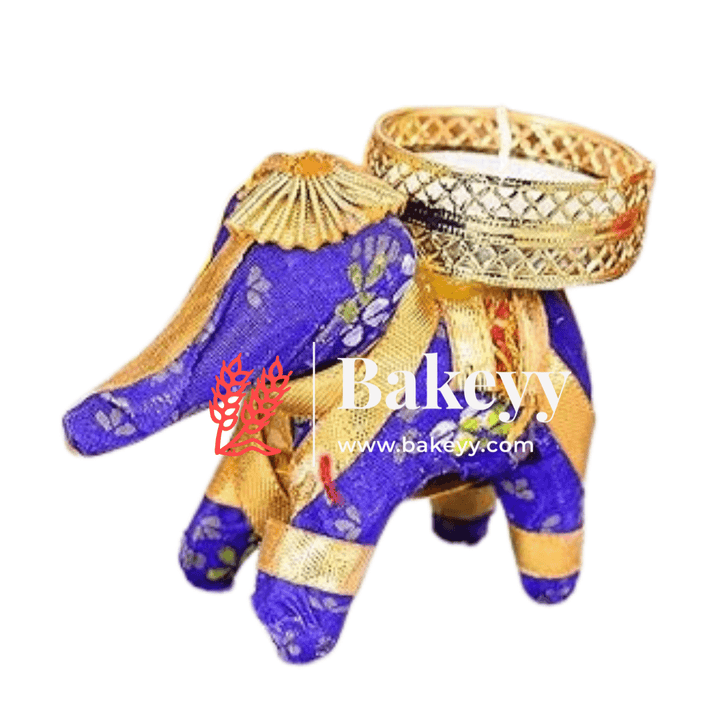 The Majestic Elephant Diya (Pack 4) - Bakeyy.com - India