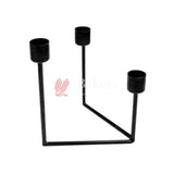 Decorative Candles Stand - Bakeyy.com - India - Decorative Candles Stand - Black