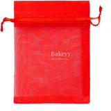 20x25 cm | Organza Potli Bags | Red Colour | Candy Bag | - Bakeyy.com - India - 20x25 cm | Organza Potli Bags | Red Colour | Candy Bag | - Pack Of 50 / 20x25 cm / 8x10 inch / Red