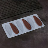 5 Cavity Leaf Petal Silicone Mould | Elongated Botanical Shape for Chocolates & Desserts | Pack of 1 