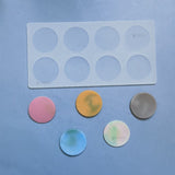 8 Cavity Round Disc Silicone Mould | Multi Cavity Design for Chocolates & Desserts | Pack of 1 