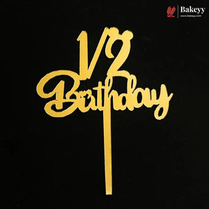 5_Inch_Gold_Acrylic_Happy_Birthday_Cake_Topper_Laser_Cut_Cake_Decoration_10_Pieces_Per_Pack_Pack_of_1_4 - Bakeyy.com IN