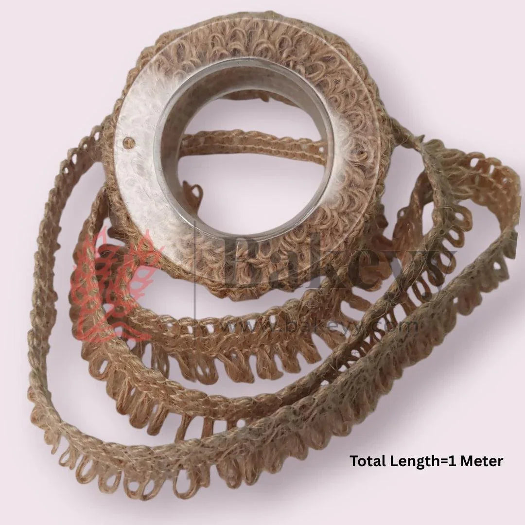 Jute Ribbon Lace for DIY Crafts, Gift Packaging| 1 Piece - Bakeyy.com - India - Jute Ribbon Lace for DIY Crafts, Gift Packaging| 1 Piece - Default Title