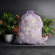 20x25 CM | Floral Design Organza Potli Bags | Purple Color | Candy Bag | Pack 0f 50 - Bakeyy.com - India - 20x25 CM | Floral Design Organza Potli Bags | Purple Color | Candy Bag | Pack 0f 50 - Default Title