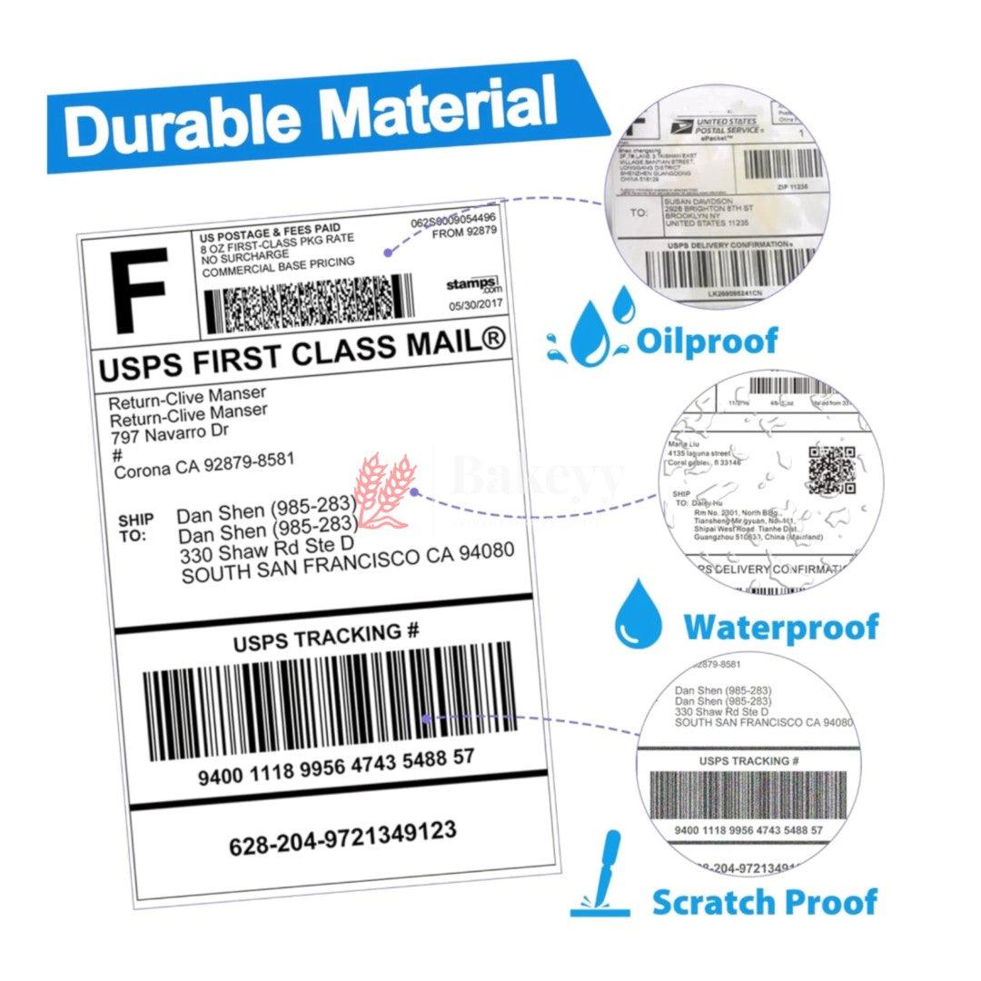 4"x6" Direct Thermal Label/Sticker Plain White 1 Inch core Inside Winding 500 Labels/Roll for All Direct thermal Printers - Bakeyy.com - India - 4"x6" Direct Thermal Label/Sticker Plain White 1 Inch core Inside Winding 500 Labels/Roll for All Direct thermal Printers - Default Title