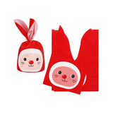 XL size | Rabbit Ear Candy Gift Bags | Cute Plastic Bags | Bunny Party Favors | Pack of 50 - Bakeyy.com - India - {{ variant.name }}