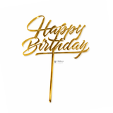 5 Inch Acrylic Cake Topper | Decorative Cake Topper for Celebrations | Assorted designs | Set 2 | Pack of 5