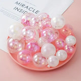 Decorative Transparent Faux Balls for Cake & Party Styling | Cake Décor | Pack of 12