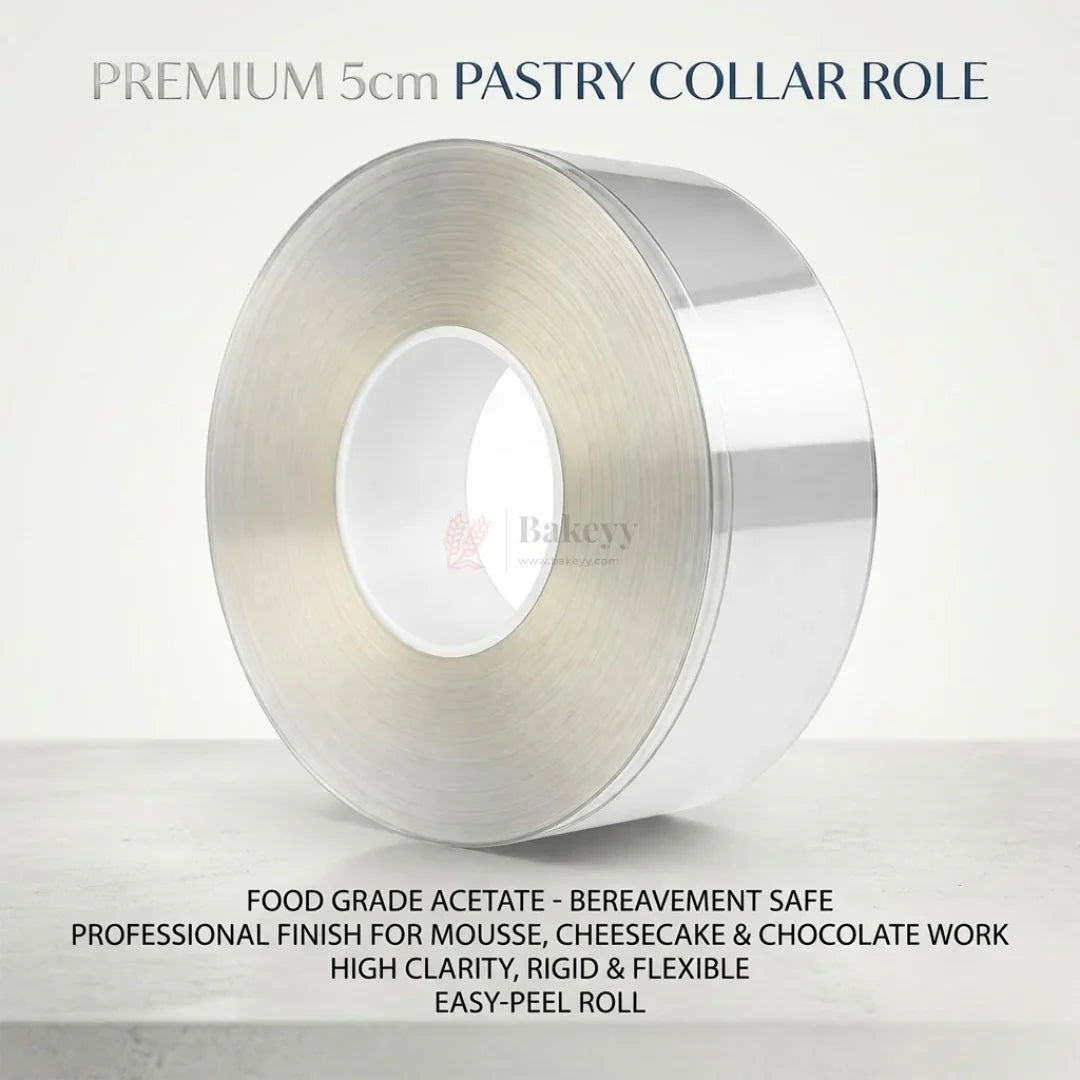 5cmand6.5cm2SizesTransparentPVCPastryCollarRoll - Bakeyy.com