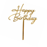 5 Inch Acrylic Cake Topper | Decorative Cake Topper for Celebrations | Assorted designs | Set 1 | Pack of 5