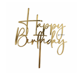 5 Inch Acrylic Cake Topper | Decorative Cake Topper for Celebrations | Assorted designs | Set 1 | Pack of 5