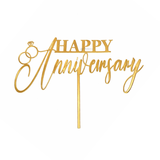 5 Inch | Happy Anniversary Cake Topper | Pack of 5