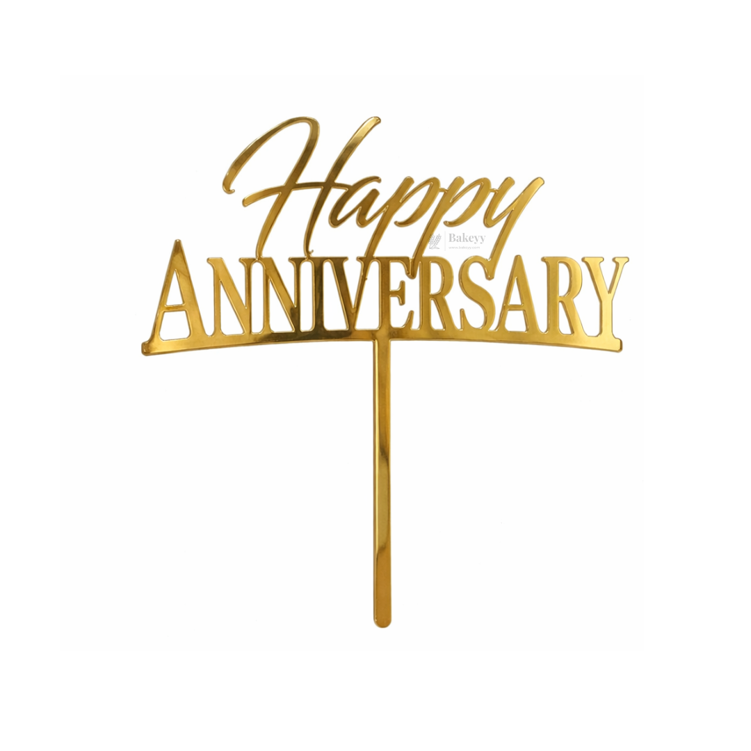 5 Inch | Happy Anniversary Cake Topper | Pack of 5