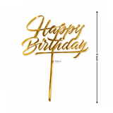 5 Inch Acrylic Cake Topper | Decorative Cake Topper for Celebrations | Assorted designs | Set 3 | Pack of 1