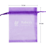 13x18 CM | Organza Potli Bags | Light  Purple Colour | Candy Bag| Pack of 50