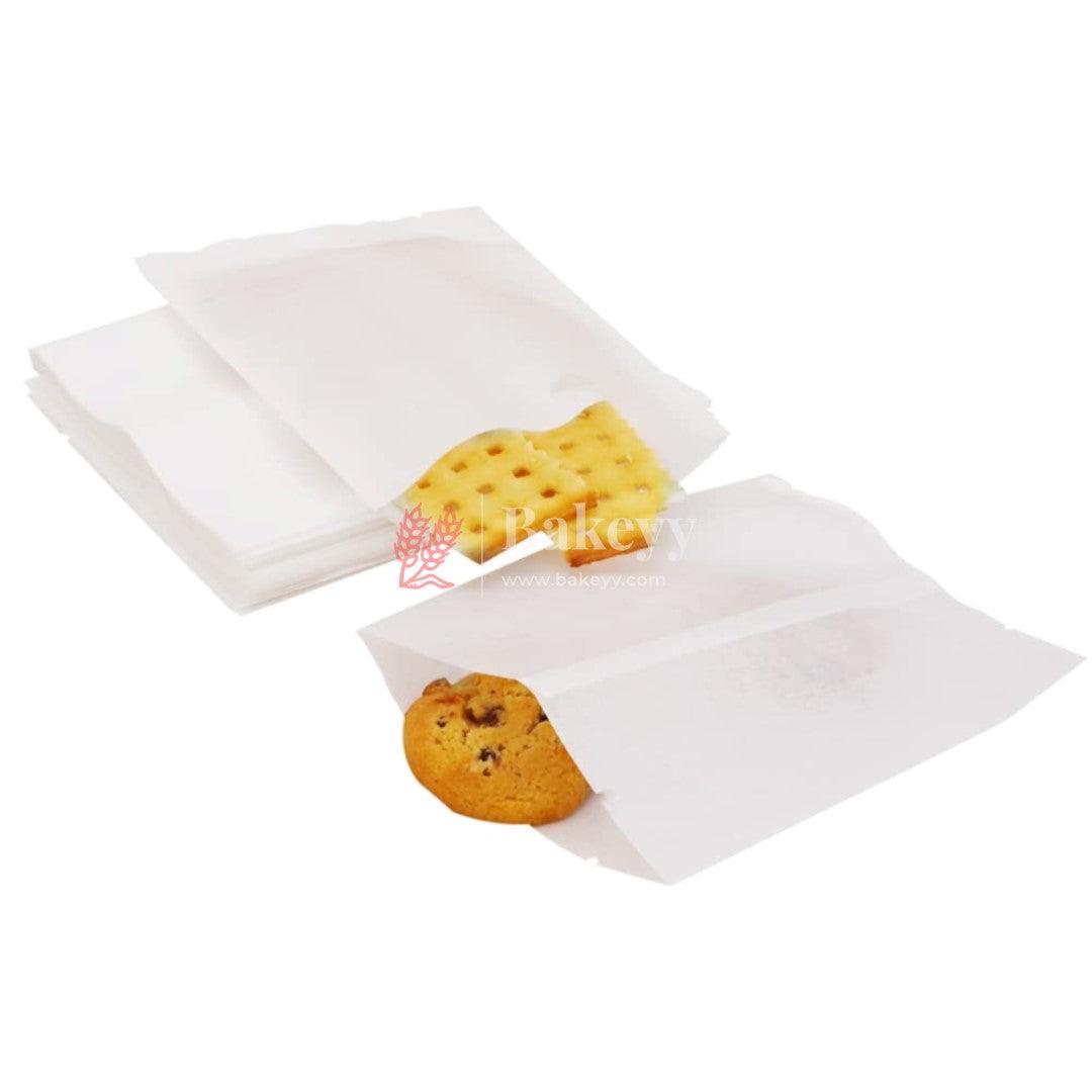 6.4x8 inch | Transparent Glassine Bags | Flat Bakery Sleeves | Cookie Paper Bags (White) | Pack of 100 - Bakeyy.com - India - 6.4x8 inch | Transparent Glassine Bags | Flat Bakery Sleeves | Cookie Paper Bags (White) | Pack of 100 - Default Title