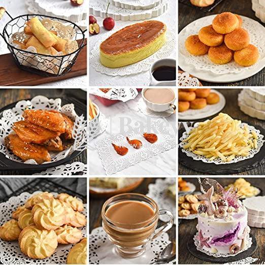 6.5 Inch Doilies Paper | Pack Of 100 | Round Decorative Paper Placemats for Desert | Tableware Decoration | Lace Doilys - Bakeyy.com - India - 6.5 Inch Doilies Paper | Pack Of 100 | Round Decorative Paper Placemats for Desert | Tableware Decoration | Lace Doilys - Default Title