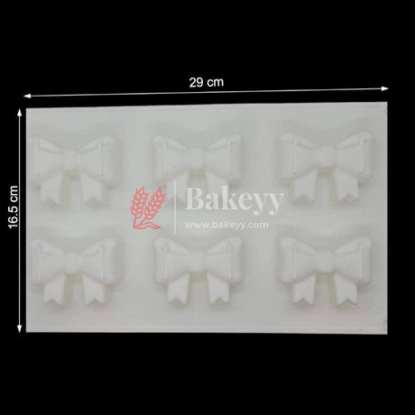 6 Bow Shape Garnishing Cake Molds - Bakeyy.com - India - 6 Bow Shape Garnishing Cake Molds - Default Title