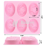 6 Cavity 3D Bee Silicone Moulds Oval - Bakeyy.com - India - 6 Cavity 3D Bee Silicone Moulds Oval - Default Title