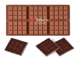 6 Cavity Grid Shape Silicone Chocolate Block Mold - Bakeyy.com - India - 6 Cavity Grid Shape Silicone Chocolate Block Mold - Default Title