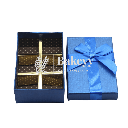 6 Cavity Hard Chocolate Box | Blue Colour - Bakeyy.com - India - 6 Cavity Hard Chocolate Box | Blue Colour - Default Title