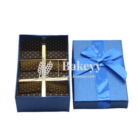 6 Cavity Hard Chocolate Box | Blue Colour - Bakeyy.com - India - 6 Cavity Hard Chocolate Box | Blue Colour - Default Title