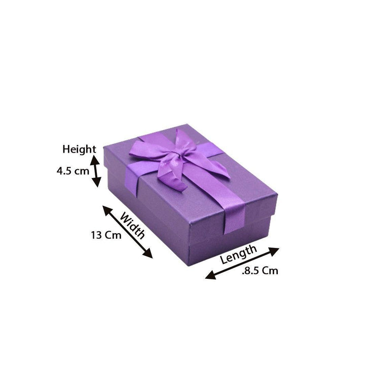 6 Cavity Hard Chocolate Box | Purple Colour - Bakeyy.com
