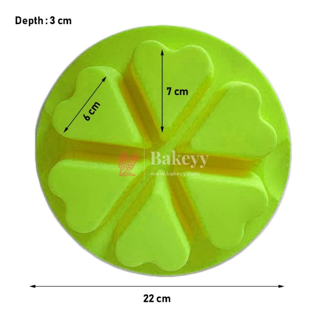 6 cavity Heart Shape Mould | Silicone Mould - Bakeyy.com - India - 6 cavity Heart Shape Mould | Silicone Mould - Default Title