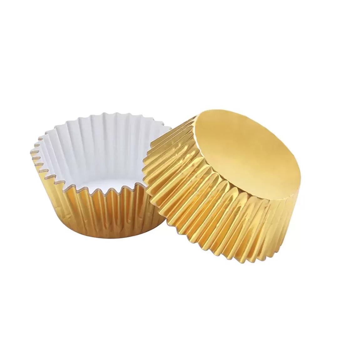 6 CM Gold Colour Cupcake Liners | 1000 pcs | Baking Cup - Bakeyy.com - India - 6 CM Gold Colour Cupcake Liners | 1000 pcs | Baking Cup - Default Title