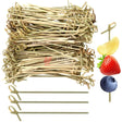 6 Inch Bamboo Knot Picks | Cocktail Skewers Eco Friendly Completely Biodegradable | Adding Cocktail | Pack Of 100 - Bakeyy.com - India - 6 Inch Bamboo Knot Picks | Cocktail Skewers Eco Friendly Completely Biodegradable | Adding Cocktail | Pack Of 100 - Default Title