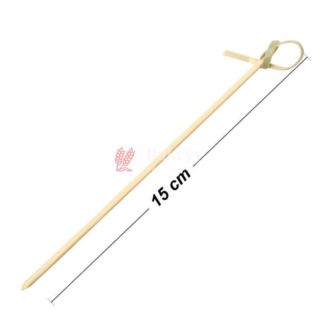 6 Inch Bamboo Knot Picks | Cocktail Skewers Eco Friendly Completely Biodegradable | Adding Cocktail | Pack Of 100 - Bakeyy.com - India - 6 Inch Bamboo Knot Picks | Cocktail Skewers Eco Friendly Completely Biodegradable | Adding Cocktail | Pack Of 100 - Default Title