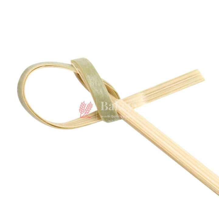 6 Inch Bamboo Knot Picks | Cocktail Skewers Eco Friendly Completely Biodegradable | Adding Cocktail | Pack Of 100 - Bakeyy.com