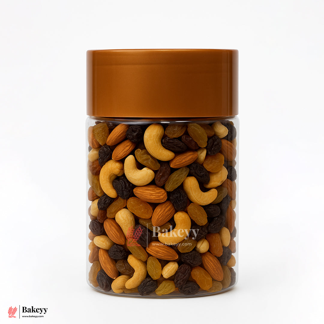 83mm-600ml Airtight Jar With Brown Lid – Reusable Storage Container | Pack Of 10
