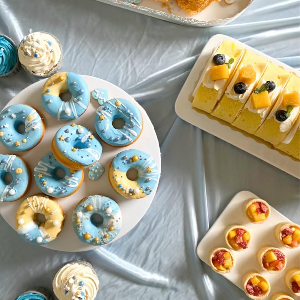 Blue Edible Pearl Sprinkles -7  Sizes Mix