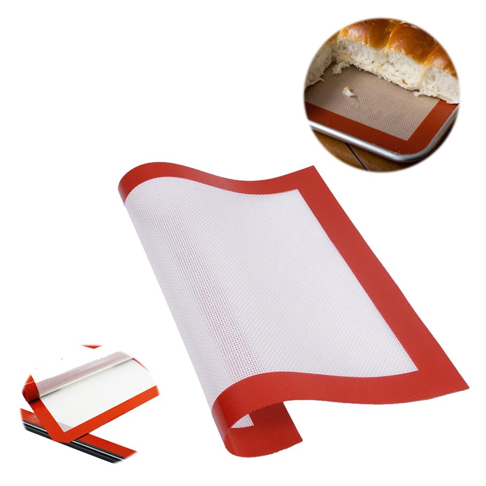 White Silicone Mat, Silicone Baking Mat Silicone Cookie Sheet Nonstick Tasteless for Chocolate Pudding, Fruit Pie for Making Cake Pizza, Fondant Cake