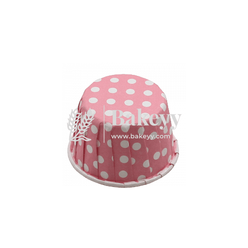 6240 Pink Dotted Muffin Cup |Pack of 100| Curl Edge | Cupcake Liner | Extra Large - Bakeyy.com - India - 6240 Pink Dotted Muffin Cup |Pack of 100| Curl Edge | Cupcake Liner | Extra Large - Default Title