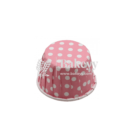 6240 Pink Dotted Muffin Cup |Pack of 100| Curl Edge | Cupcake Liner | Extra Large - Bakeyy.com - India - 6240 Pink Dotted Muffin Cup |Pack of 100| Curl Edge | Cupcake Liner | Extra Large - Default Title