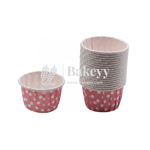 6240 Pink Dotted Muffin Cup |Pack of 100| Curl Edge | Cupcake Liner | Extra Large - Bakeyy.com - India - 6240 Pink Dotted Muffin Cup |Pack of 100| Curl Edge | Cupcake Liner | Extra Large - Default Title