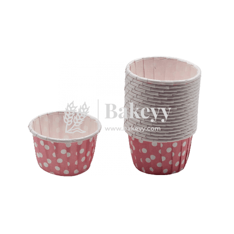 6240 Pink Dotted Muffin Cup |Pack of 100| Curl Edge | Cupcake Liner | Extra Large - Bakeyy.com - India - 6240 Pink Dotted Muffin Cup |Pack of 100| Curl Edge | Cupcake Liner | Extra Large - Default Title