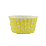 6240 Polka Dot yellow Muffin Cup | Curl Edge | Cupcake Liner | Extra Large | Pack of 100 - Bakeyy.com - India - 6240 Polka Dot yellow Muffin Cup | Curl Edge | Cupcake Liner | Extra Large | Pack of 100 - Default Title