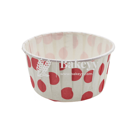 6240 Red Dotted Muffin Cup | Curl Edge | Cupcake Liner | Extra Large | Pack of 100 - Bakeyy.com - India - 6240 Red Dotted Muffin Cup | Curl Edge | Cupcake Liner | Extra Large | Pack of 100 - Default Title